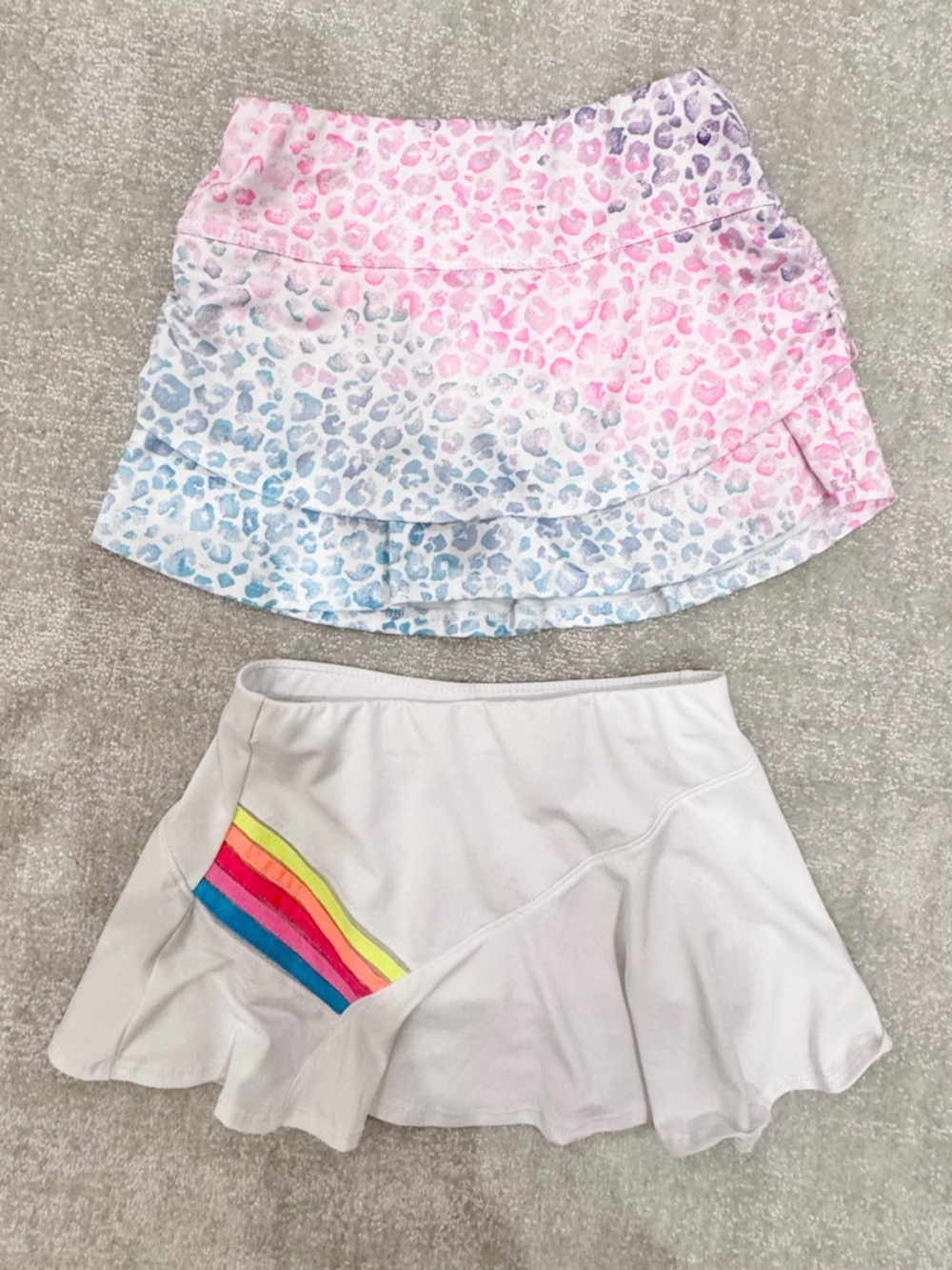 Lucky in Love Girls Tennis Skort Bundle Size XS 6 Set of 2 Athletic Skirts